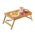 سینی چوبی پایه دار بامبو نون مدل تاشو