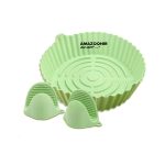 سبد گرد سیلکونی سرخ کن همرا با دستگیره