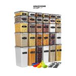 ست 30 تایی ظروف نگهداری مواد غذایی پلاستیکی بدون هوا