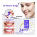 نوارهای بنفش سفیدکننده فوری دندان برند IVISMILE مدل Purple Instant Whitening Strips - Image 4