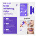 نوارهای بنفش سفیدکننده فوری دندان برند IVISMILE مدل Purple Instant Whitening Strips - Image 6