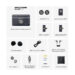 میکروفون یقه‌ای بی‌سیم برند Hollyland برای آیفون، اندروید و دوربین مدل LARK M2 - Image 8