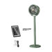پنکه خورشیدی شارژی تلسکوپی با چراغ LED و تنظیم ارتفاع مدل S39