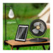 پنکه خورشیدی شارژی تلسکوپی با چراغ LED و تنظیم ارتفاع مدل S39 - Image 2
