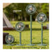 پنکه خورشیدی شارژی تلسکوپی با چراغ LED و تنظیم ارتفاع مدل S39 - Image 5